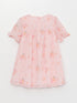 LC Waikiki Crew Neck Short Sleeve Printed Baby Girl Dress